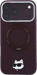 Чохол для смартфона Apple iPhone 18 Pro/17 Pro Karl Lagerfeld Ring Stand 360 Choupette Head Pin MagSafe Burgundy (KLHMP18LPSRSCHHR) - зображення 1