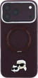 Etui na smartfon Apple iPhone 18 Pro/17 Pro Karl Lagerfeld Ring Stand 360 Karl & Choupette Heads Pin MagSafe Burgundy (KLHMP18LPSRSKCHR) - obraz 1