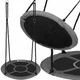 Качели-гнездо Springos круглые 110 см NS027 Black/Grey - изображение 6