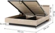 Кровать с подъемным механизмом Frisco Trend 1700х2140х950 мм Бежевая (43882-TS-03) - изображение 3