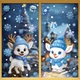 Новорічний декор для вікон та дзеркал Christmas Window Stickers (BQ 538+540) - изображение 1