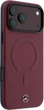 Etui na smartfon Apple iPhone 18 Pro Max/17 Pro Max Mercedes-Benz Leather 3D MagSafe Burgundy (MEHMP18X25PEMMOR) - obraz 4