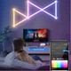 Настенные модульные Smart LED панели DIY-P24 RGBIC длиной 24 см с Bluetooth, пультом, USB (набор из 6 шт.) Белый - изображение 5