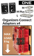 Кріплення на ящик 4шт Qbrick System ONE Organizers Connect Adapters із пластику ABS з навантаженням до 8 кг - зображення 2