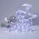 Гірлянда-штора Місяць та зірки 3×0,9 м 108 LED, Світлодіодна новорічна завіса з 12 декоративними фігурами та 8 режимами IP44 від мережі 220 В для вікон, стін, фотозон та святкового декору, Білий - изображение 6