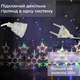 Гірлянда-штора Зірки та сніжинки 3×0,9 м 145 LED 10 фігур з 8 режимами IP44, Світлодіодна новорічна завіса від мережі 220 В для вікон, стін, каміна, фотозон та святкового декору, Різнокольоровий - изображение 4