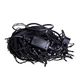 Гірлянда Бахрома вулична 12 м 200 LED IP44 з режимом Flash, Світлодіодна новорічна гірлянда з 40 підвісними нитками на чорному проводі від мережі для фасаду, балкона, вікон, альтанки та вітрин, Синій - зображення 7