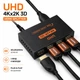 Розгалужувач відеосигналу Stone 1x4 HDMI 4K дублювання сигналу на 4 виходи спліттер (ST-SS022) - зображення 4