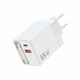 Сетевое зарядное устройство LEXEGO 65W быстрая зарядка GaN PD QC3.0 с выдвижным USB Type-C кабелем 65см для телефона универсальный блок питания для Samsung Xiaomi iPhone самсунга для ноутбука планшета белый (RC65-W) - изображение 7