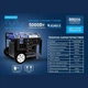 Генератор бензиновый инверторный 5,0 кВт BREVIA с автозапуском с системой AVR 230В чистая синусоида (GP5500XiE) - изображение 7