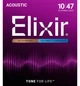 Струны для акустической гитары Elixir 11150 Polyweb 80/20 Bronze 12 Strings Light 10/47 - изображение 1