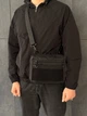 Мужская сумка барсетка мессенджер (планшетка) Slim Patch Black, черная через плечо кондура 1000D для патчей - изображение 2