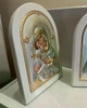 Вінчальні ікони срібні білі арочні (пара) (16,5 х 21,5 см) Atelier VI AE0802+AE0803 4B - зображення 2