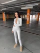 Женский теплый комбинезон молочного цвета 36403 46/48 - изображение 1