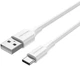 Kabel Vention USB 2.0 AM-Type-C M, 1 m, 18W White (6922794767539) - obraz 1