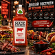 Соус к мясу Шрирача Чили 235 мл острый соус Sriracha с халапеньо чили анчо чесноком и томатами кисло-сладкий соус для стейков шашлыка гриля бургеров маринада - изображение 4