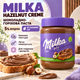Шоколадно-ореховая паста Milka Hazelnut Creme 600 г с фундуком 5% кремовая шоколадная намазка без пальмового масла для тостов хлеба круассанов блинов вафель завтраков тортов рулетов кексов десертов домашней выпечки - изображение 1
