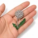 Брошь BROCHE бижутерия Цветы Одуванчик серебристая BRBF115276 - изображение 3
