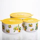 Контейнеры для еды фарфоровые Lemon 9,5/13/15 см Yiwu TS-3P-1 5276827 - изображение 1