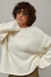 Мохеровый джемпер oversize с широкой горловиной цвет белый размер ONE SIZE FL_003577 - изображение 5