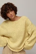 Мохеровый джемпер oversize с широкой горловиной цвет кремовый размер ONE SIZE FL_003577 - изображение 5