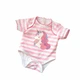 Одежда для куклы Беби Борн / Baby Born 40 - 43 см боди с единорогом розовый 8621 - изображение 2