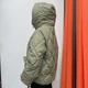 Куртка женская с капюшоном карманы на молнии стеганая S фисташка - изображение 3