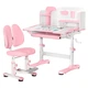 Комплект мебели Mealux BD-28 Panda Стол + стульчик + полка Pink (BD-28 PN) - изображение 1