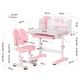 Комплект мебели Mealux BD-28 Panda Стол + стульчик + полка Pink (BD-28 PN) - изображение 4