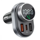 FM-модулятор Proove Launcher Sound Link QC3.0 + PD 30W Bluetooth 5.4 Type-C USB TF Hands Free, чорний - зображення 1