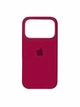 Чохол для iPhone 18 Pro силіконовий Soft-touch Silicone Case Full Size (AA) Rose Red - зображення 1