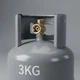 Газовый баллон металлический 8 л стальной баллон до 3 кг газа с ветрозащитой серый газовый баллон для плиты горелки обогревателя кемпинга дачи туристического оборудования - изображение 5