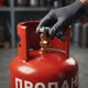 Газовий балон металевий 13 л для пропан бутану сталевий балон з краном ВБ-2 газовий балон з вітрозахистом для плити пальника обігрівача туристичного обладнання дачі гаража кемпінгу - зображення 5