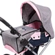 Wózek dla lalki Bayer Design City Star Butterfly Grey-Pink 13627AA (4003336136272) - obraz 2