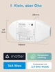 Розумний WiFi вимикач Meross Matter 16A з лічильником енергії, Alexa, Apple Home, Google Home, Home Assistant, 2 шт. - зображення 8