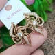 Сережки Xuping довжина 2.8см ширина 1.6см медичне золото позолота 18К с1438 - зображення 1
