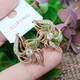 Сережки Xuping довжина 2.8см ширина 1.6см медичне золото позолота 18К с1438 - зображення 3