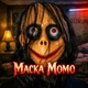 Страшна маска «Момо» з чорним волоссям карнавальна,моторошна маска для розіграшів та косплею - зображення 1