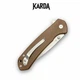 Ніж Складаний Karda J277 Tanto Brown - зображення 3