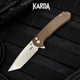 Ніж Складаний Karda J277 Tanto Brown - зображення 5