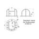 Защитная решетка для камер (белая) DH – 68/60w mini - изображение 2