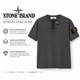 Мужская футболка хлопковая Stone Island M Graphite - изображение 1