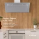 Витяжка Klarstein Athena 90 300 м³/година Білий Б/В - зображення 7