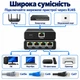 RJ45 Ethernet-розгалужувач 1 на 4 порти на Gigabit 1000 Мбіт/с Stone мережевий адаптер перехідник (ST-RJSP-1x4) - зображення 3