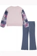 Комплект: брюки и джемпер Levi's 86-92(см) Розовый-Синий (157809) - изображение 3