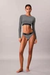 Топ с уплотнённой чашкой Calvin Klein 48(XL) Чёрный-полоска (158030) - изображение 2