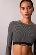 Топ с уплотнённой чашкой Calvin Klein 42(S) Чёрный-полоска (158030) - изображение 6