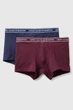 Трусы боксеры, 2 штуки United Colors of Benetton 116-122(см) Синий/Бордовый (158152) - изображение 1