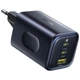 Быстрая зарядка для телефона USB Type-C / Сетевое зарядное устройство Baseus PicoGo AE11 Fast Charger 100W (1USB-A/2C) (E01214) (черный Cosmic Black) - изображение 3