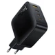 Быстрая зарядка для телефона USB Type-C / Сетевое зарядное устройство Baseus EnerFill FH11 PD140W+QC3.0 (1USB-A/3C) (E0121J) (черный Cosmic Black) - изображение 2